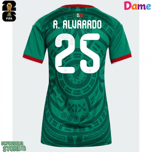 Mexico Roberto Alvarado #25 Replika Hjemmebanetrøje Dame VM 2026 Kortærmet